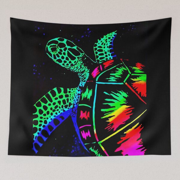Item preview, Glowing  Rainbow Sea Turtle designed and sold by Pickynikki.