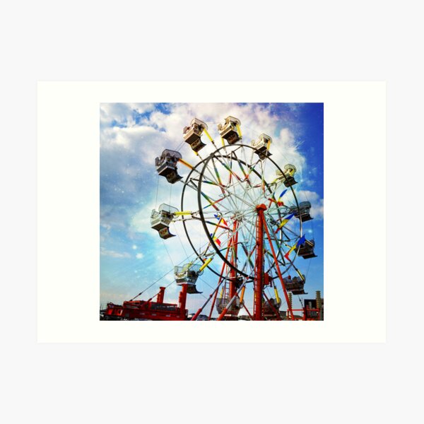 Whimsical Ferris Wheel Art Print