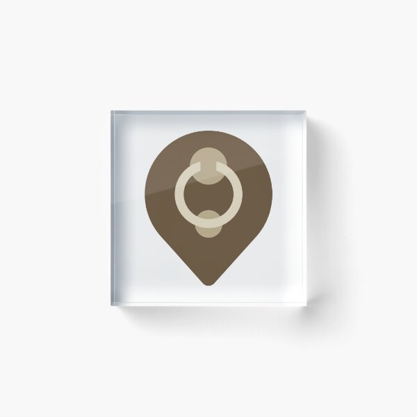 Front Door Pin Locator Graphic for Home Planning Acrylic Block