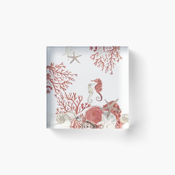 Coral sea Acrylic Block