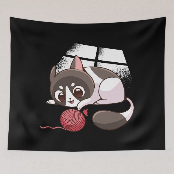 Item preview, Cute cat with wool. designed and sold by emphatic.