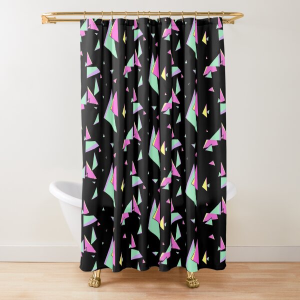 Promare Triangle Fire Aesthetic Shower Curtain