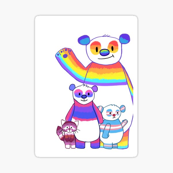 Pride Pandas Sticker