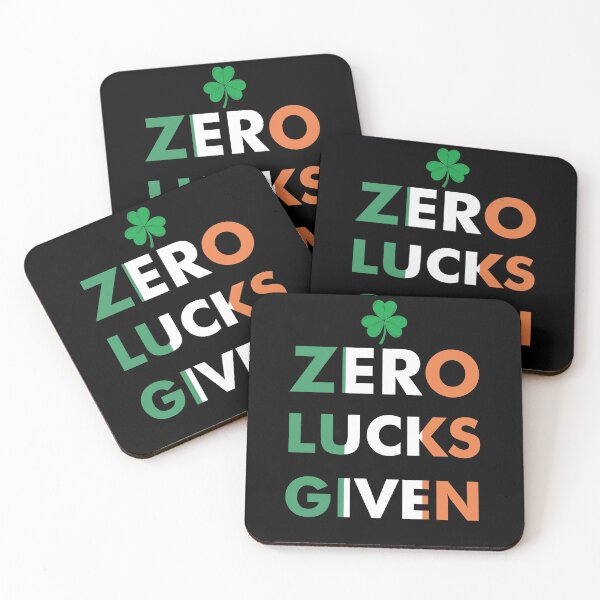 Item preview, Zero Lucks Given Irish Flag Colors St Patrick's Day designed and sold by funnierthanthou.