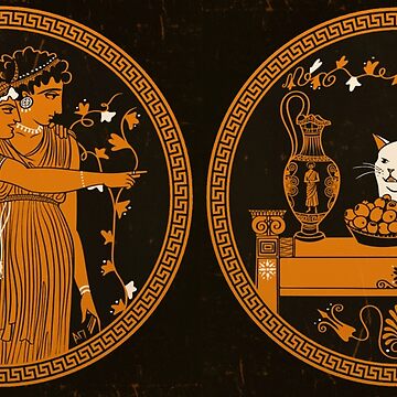 Artwork thumbnail, Ancient Greek Vase Cat Meme by AlexanderPetela