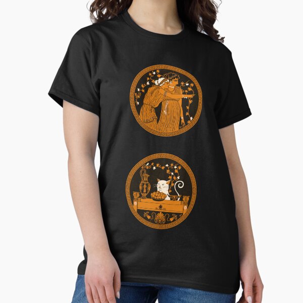 Ancient Greek Vase Cat Meme Classic T-Shirt