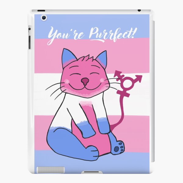 You're Purrfect! - Transgender Cat iPad Snap Case