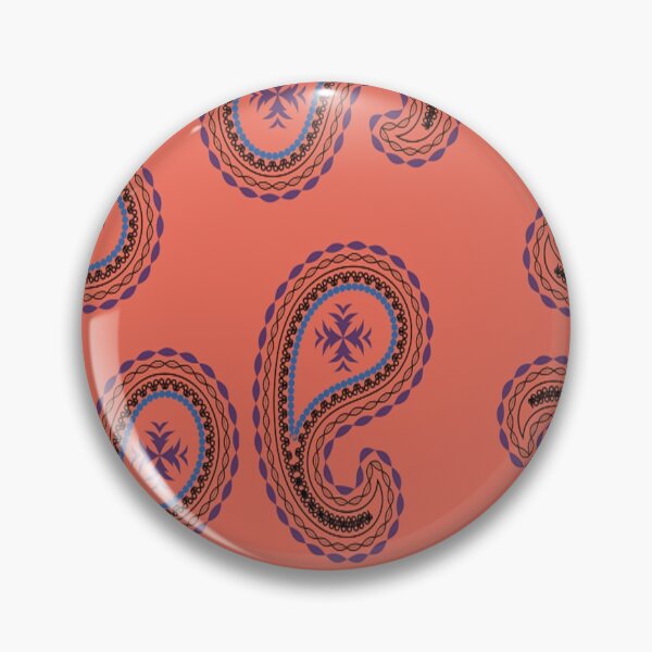 Item preview, Red paisley print pattern  designed and sold by tetibright.