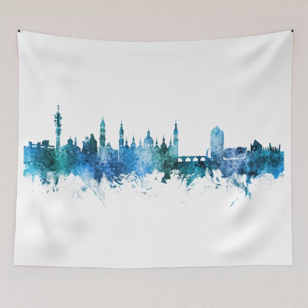Item preview, Zaragoza Spain Skyline designed and sold by ArtPrints.