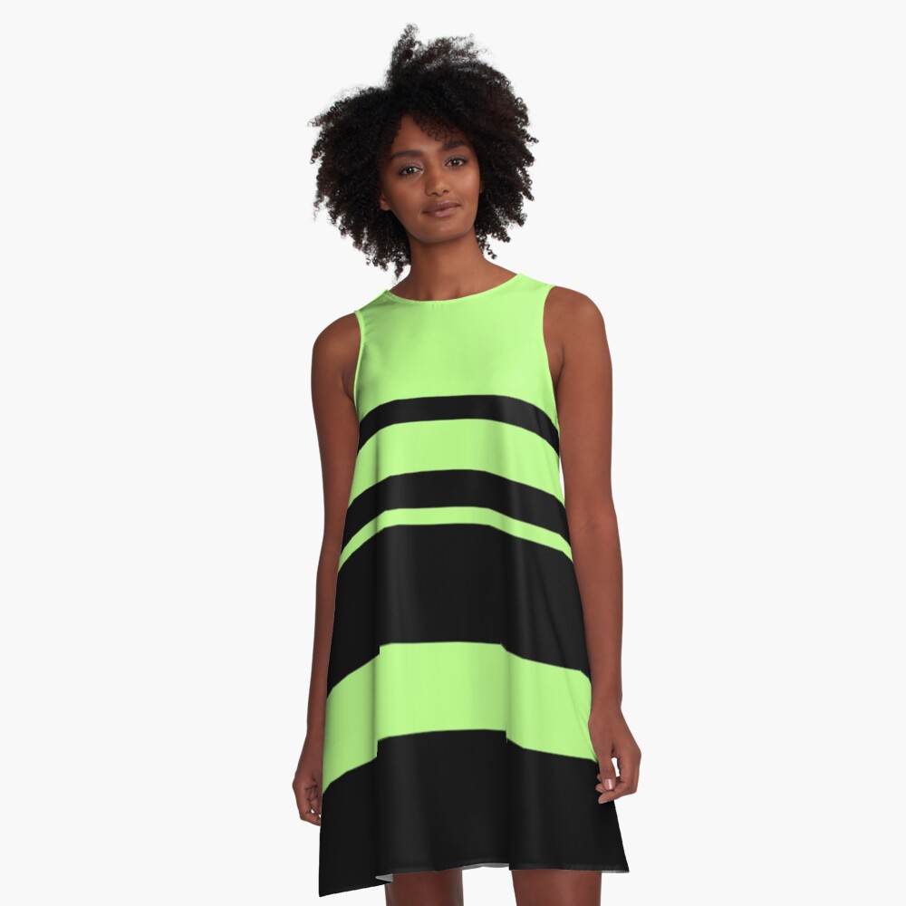 fluorescent green dress