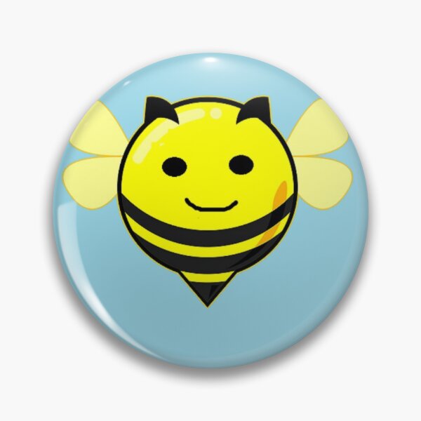 Item preview, Happy bee blue background designed and sold by tetibright.