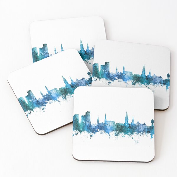 Item preview, Groningen The Netherlands Skyline designed and sold by ArtPrints.