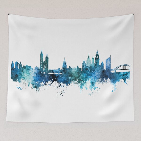 Item preview, Krakow Poland Skyline designed and sold by ArtPrints.