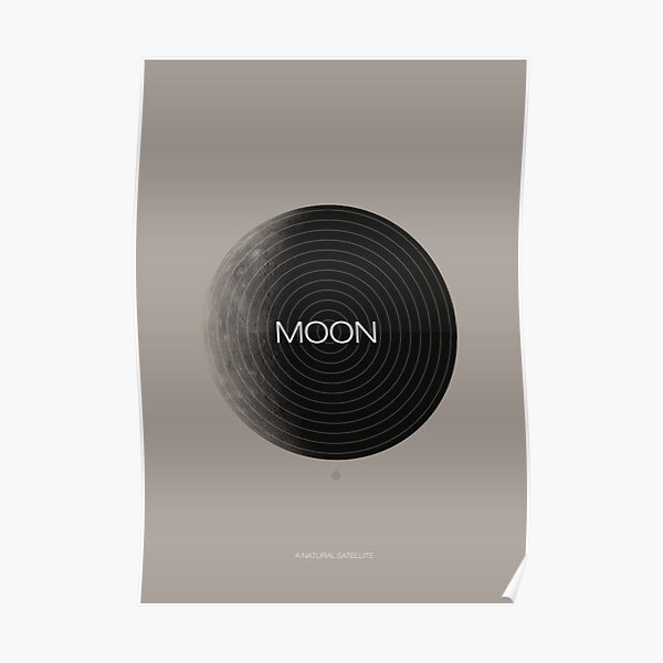Moon, a Natural Satellite Poster