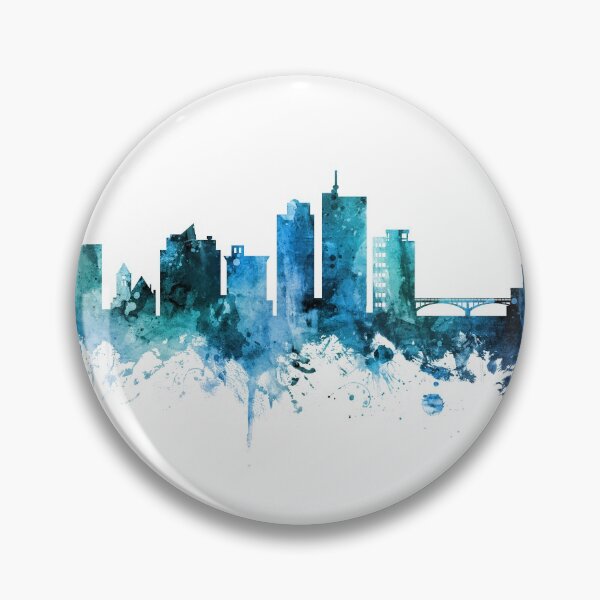 Item preview, Cedar Rapids Iowa Skyline designed and sold by ArtPrints.