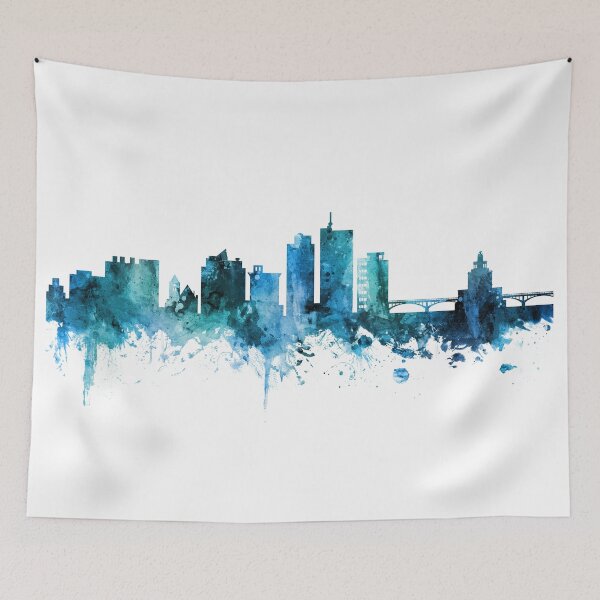 Item preview, Cedar Rapids Iowa Skyline designed and sold by ArtPrints.