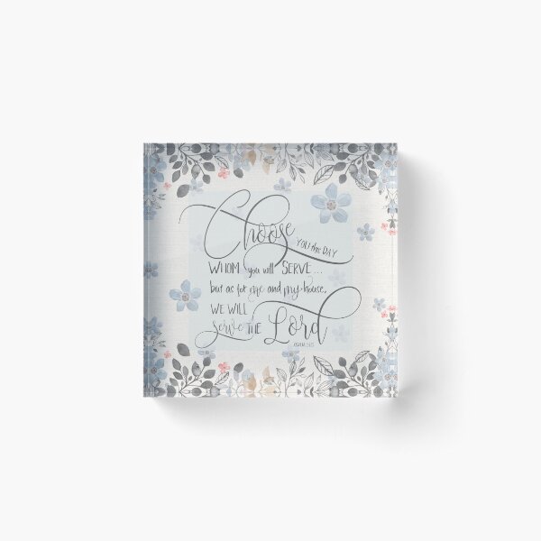 Item preview, Choose who you will serve - Joshua 24:15 designed and sold by SimplyPut.