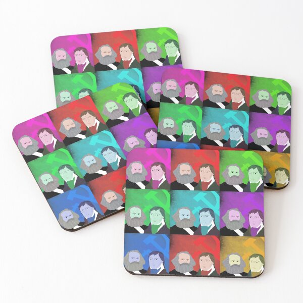 Item preview, HEGEL AND MARX - COLOURFUL POP ART STYLE  designed and sold by Clifford Hayes.