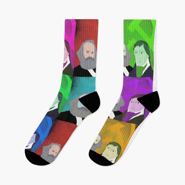 Item preview, HEGEL AND MARX - COLOURFUL POP ART STYLE  designed and sold by Clifford Hayes.