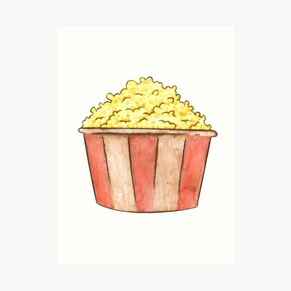 Popcorn Art Print
