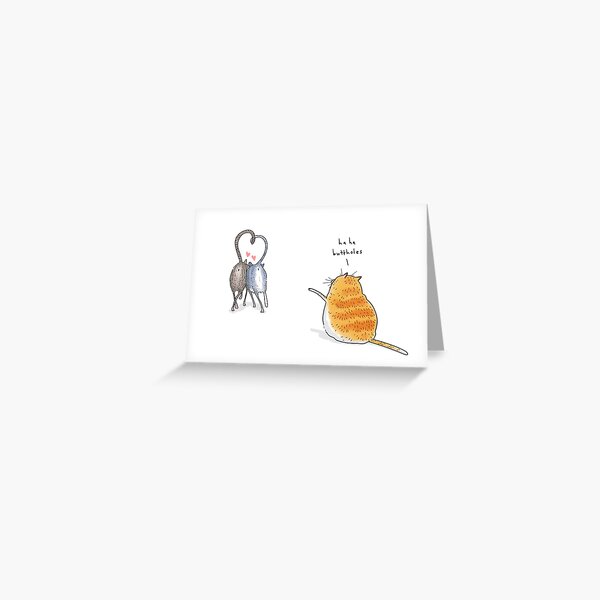 Haha Buttholes Greeting Card
