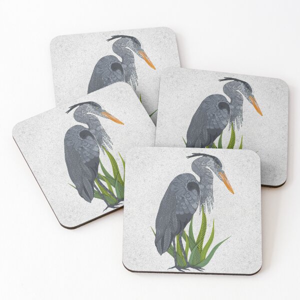 Item preview, Blue Heron - white designed and sold by artlovepassion.