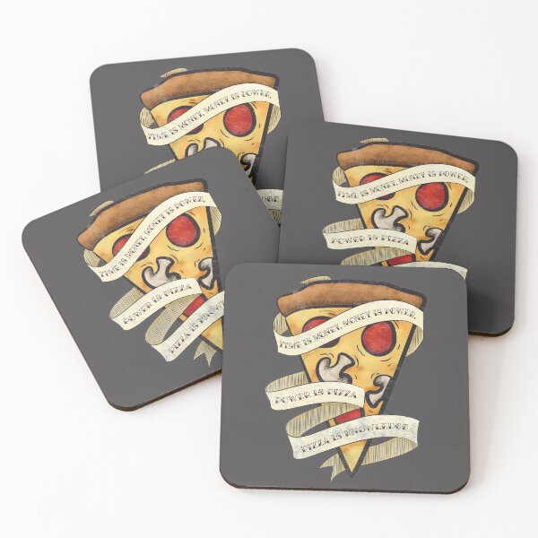 Item preview, Pizza is Power Let's Go! designed and sold by IronicSparrow.