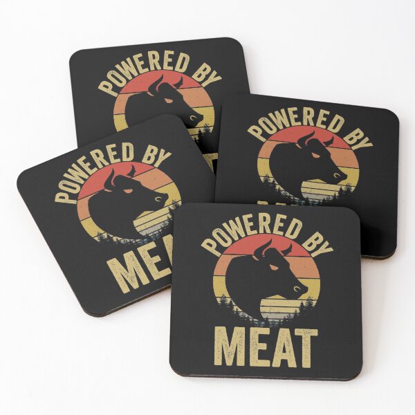 Item preview, Vintage Powered By Meat Carnivore Meat Eater designed and sold by inkedtee.