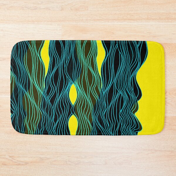 Item preview, Parallel Lines No.: 03. - Blue Lines on Yellow Board designed and sold by Istvan Ocztos.