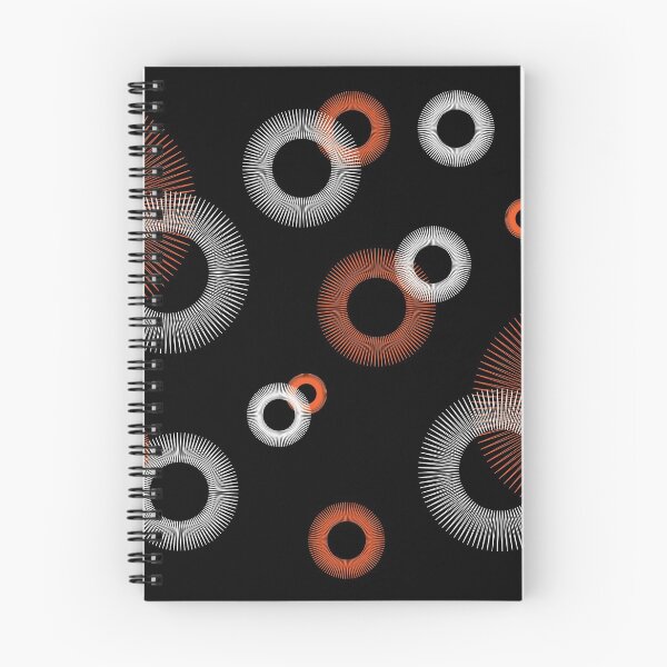 Item preview, Starburst Orange White Black retro pattern designed and sold by ValeriesGallery.
