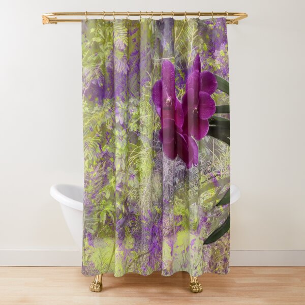 GARDEN WALK SERIES _ Sunni Garden Walk - Shankaran Barron Collection Shower Curtain