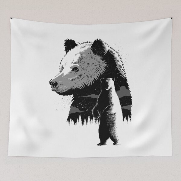 Item preview, Polar and brown bear designed and sold by albertocubatas.