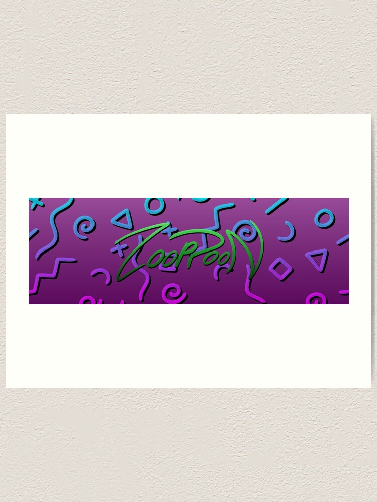 Alternate view of Zooptoon Logo Art Print