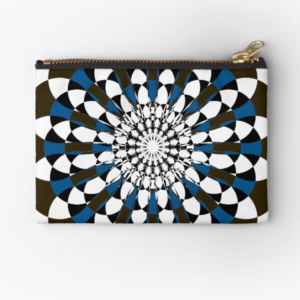Abstract opart Zipper Pouch