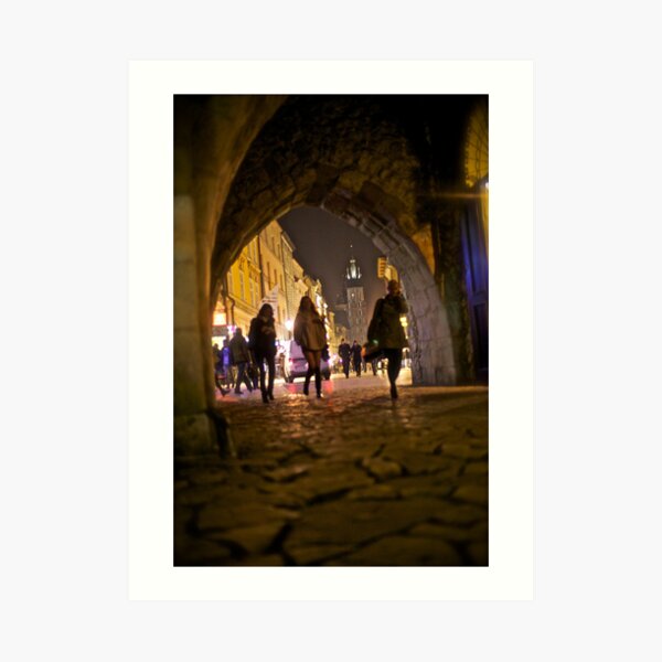 St. Florian's Gate . Brama Floriańska) in Kraków, Poland . of the best-known Polish Gothic towers, and a focal point of Kraków's Old Town. by Brown Sugar. Art Print