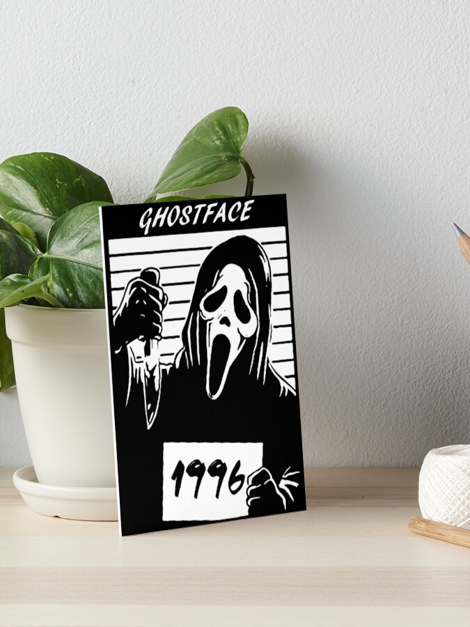 Ghost Face Scream Watercolor Painting Cult Horror Movie Wall 