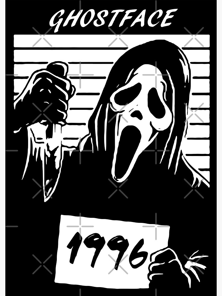 &quot;Ghost face horror movie&quot; Sticker by SyanArt Redbubble