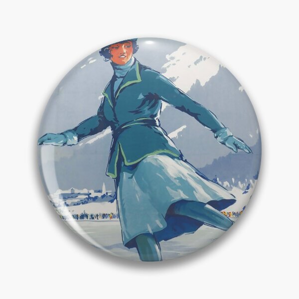 Item preview, Chamonix Mont Blanc vintage travel poster designed and sold by stickart-marek.
