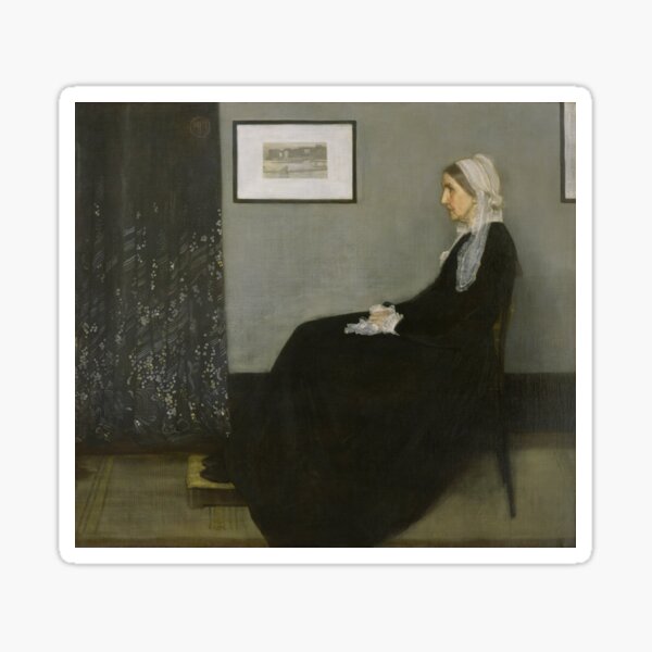 Whistler's Mother - James Abbott McNeill Whistler - 1871 Sticker