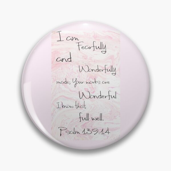 Item preview, Fearfully and Wonderfully Made Pink Marble designed and sold by oliviajean30.