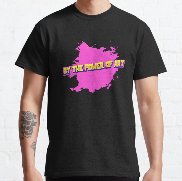 By The Power Of Art Pink Artistic Splah Classic T-Shirt
