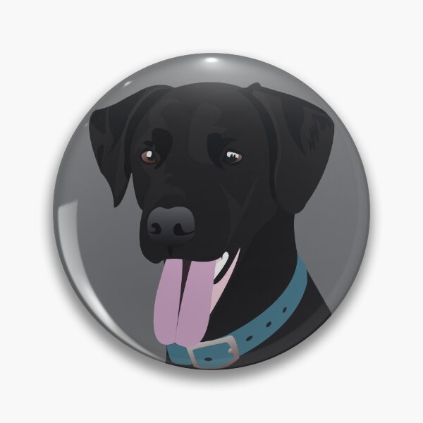 Item preview, Dante the Black Labrador designed and sold by KCPetPortraits.