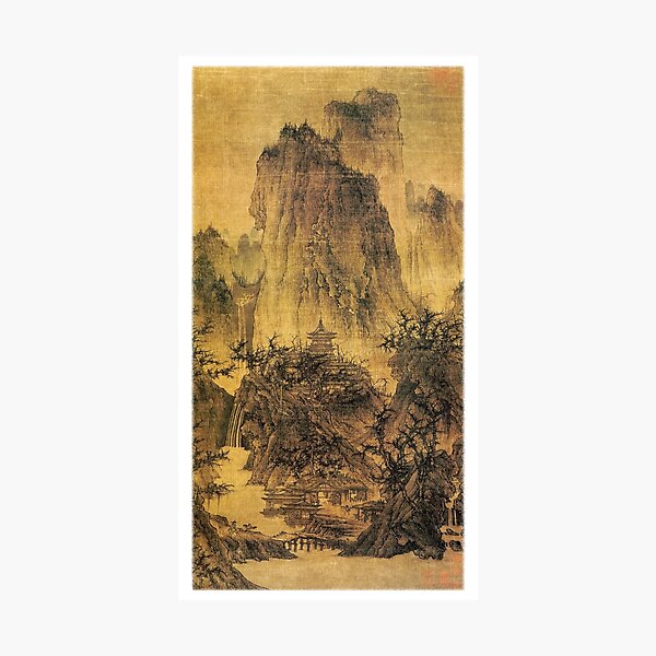 Item preview, Li Cheng's "A Solitary Temple Amid Clearing Peaks" designed and sold by XaktonSmith.