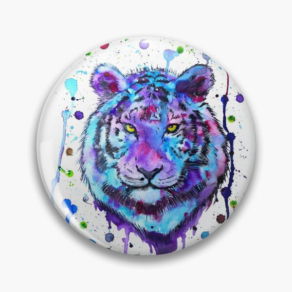 Item preview, blue violet space tiger designed and sold by lara-kaluga.