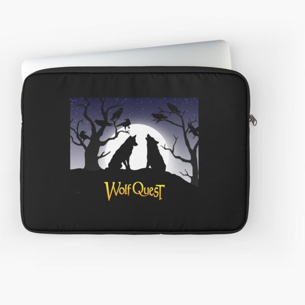 Full Moon Wolves & Ravens - WolfQuest Dream Laptop Sleeve