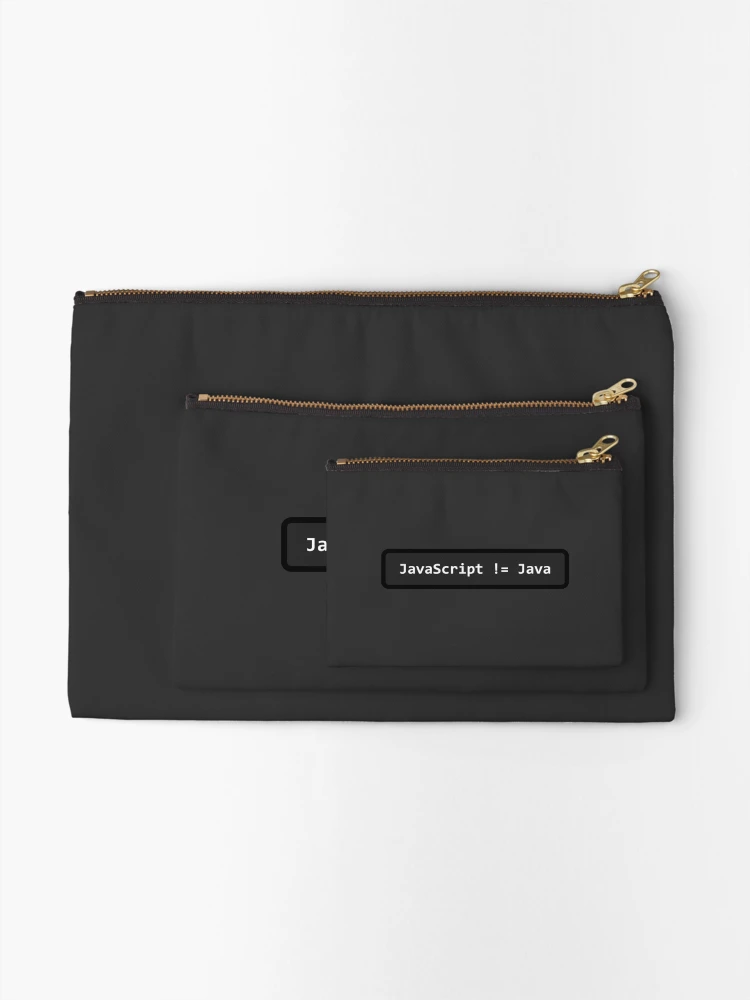 Thumbnail 2 of 4, Zipper Pouch, JavaScript != Java designed and sold by -nostrobe.