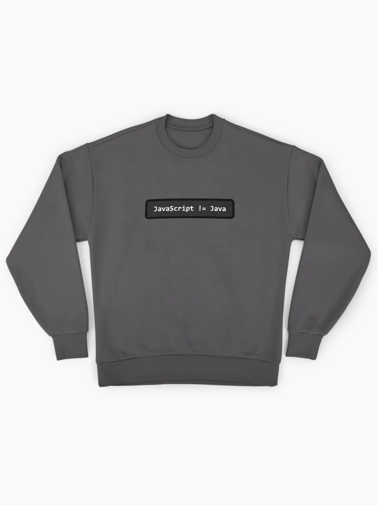 Thumbnail 1 of 6, Premium Oversized Sweatshirt, JavaScript != Java designed and sold by -nostrobe.