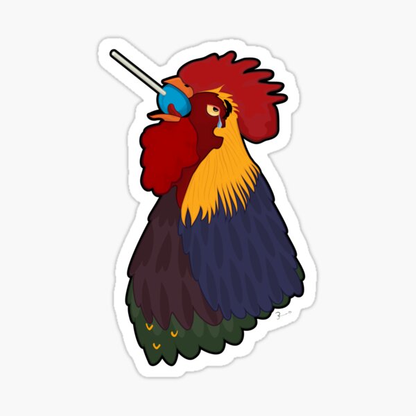 DON'T BE A CHICKEN LOLLIPOP Sticker for Sale by Princez21