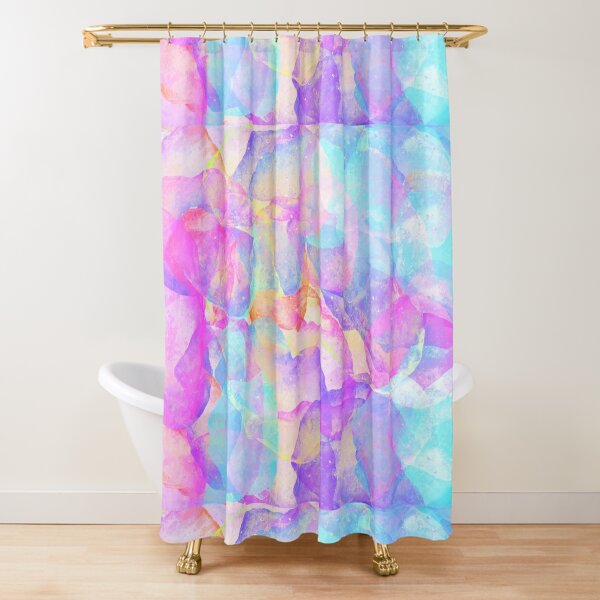 Unicorn colors pattern  Shower Curtain