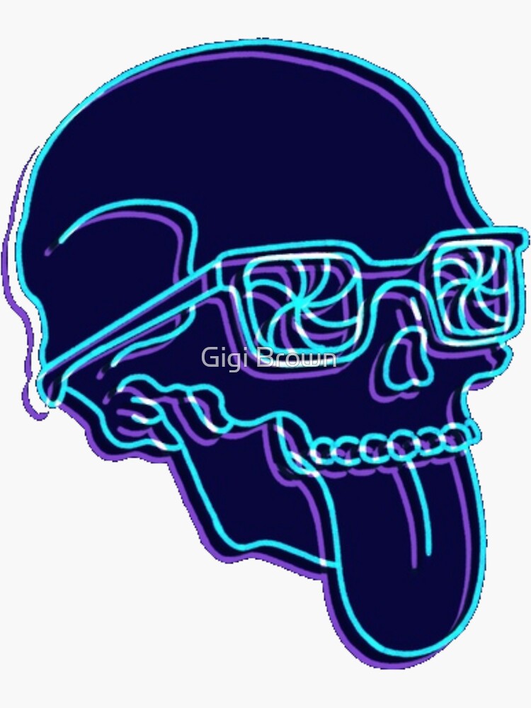 Grunge 3D Skull  Sticker for Sale by vellikhor